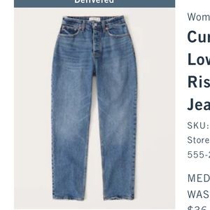 A&F high rise dad jeans | size 8R